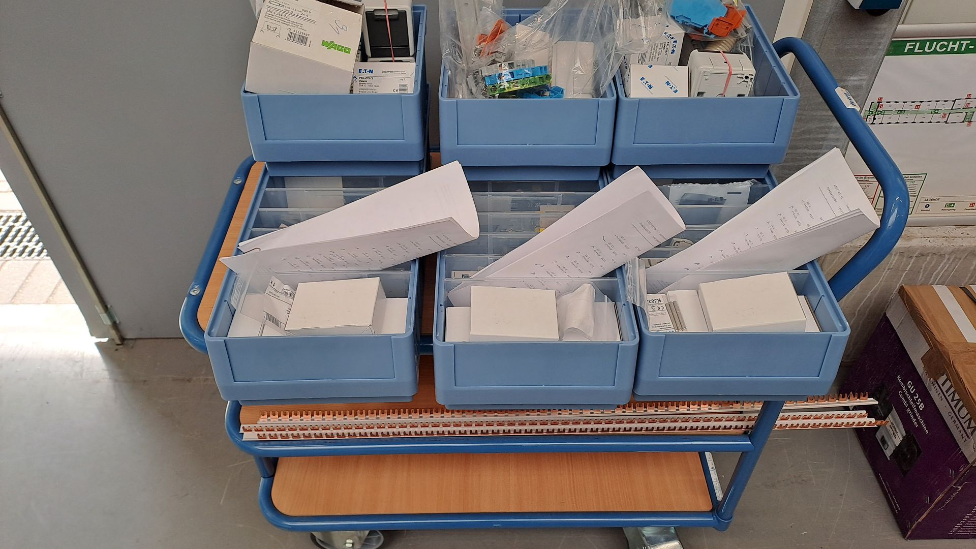 Bereitstellung Material für Fertigungsaufträge (Bsp.: Netzersatzanlage)