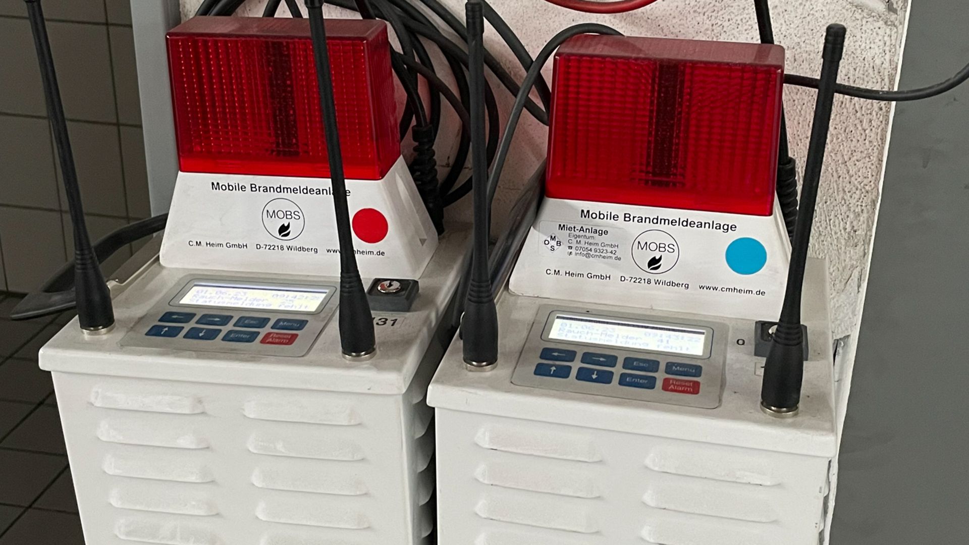 Installation Bedienelement für Brandmeldeanlage