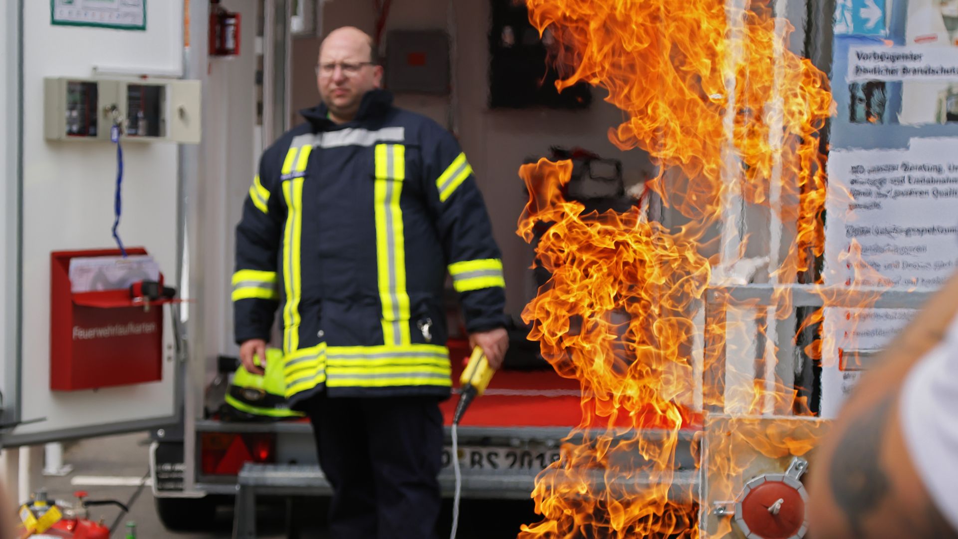 Brandschutz Vorführung