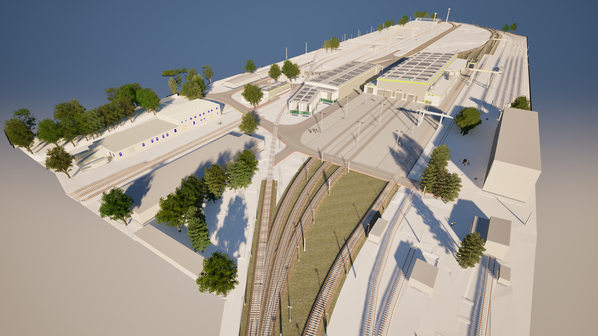 BIM Visualisierung DB Bahnbau Gruppe Standort Königsborn
