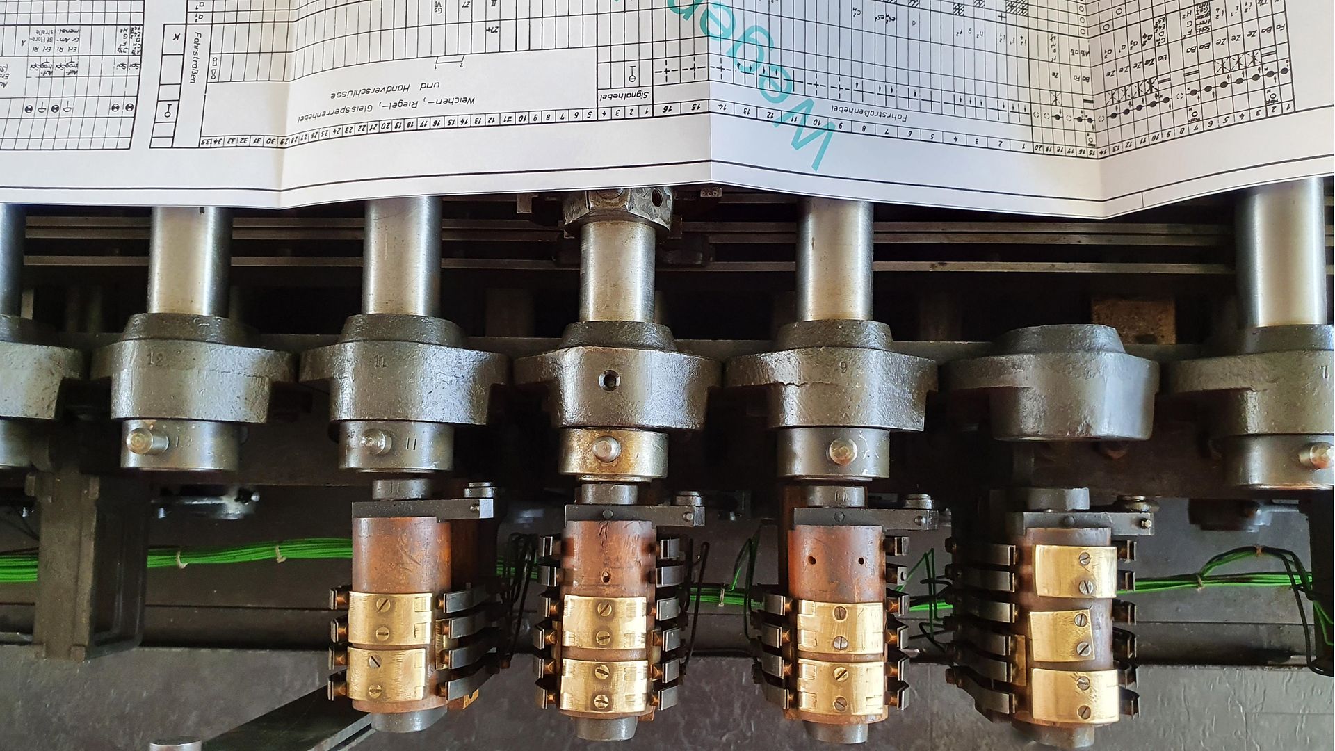 Altstellwerk mit Plan