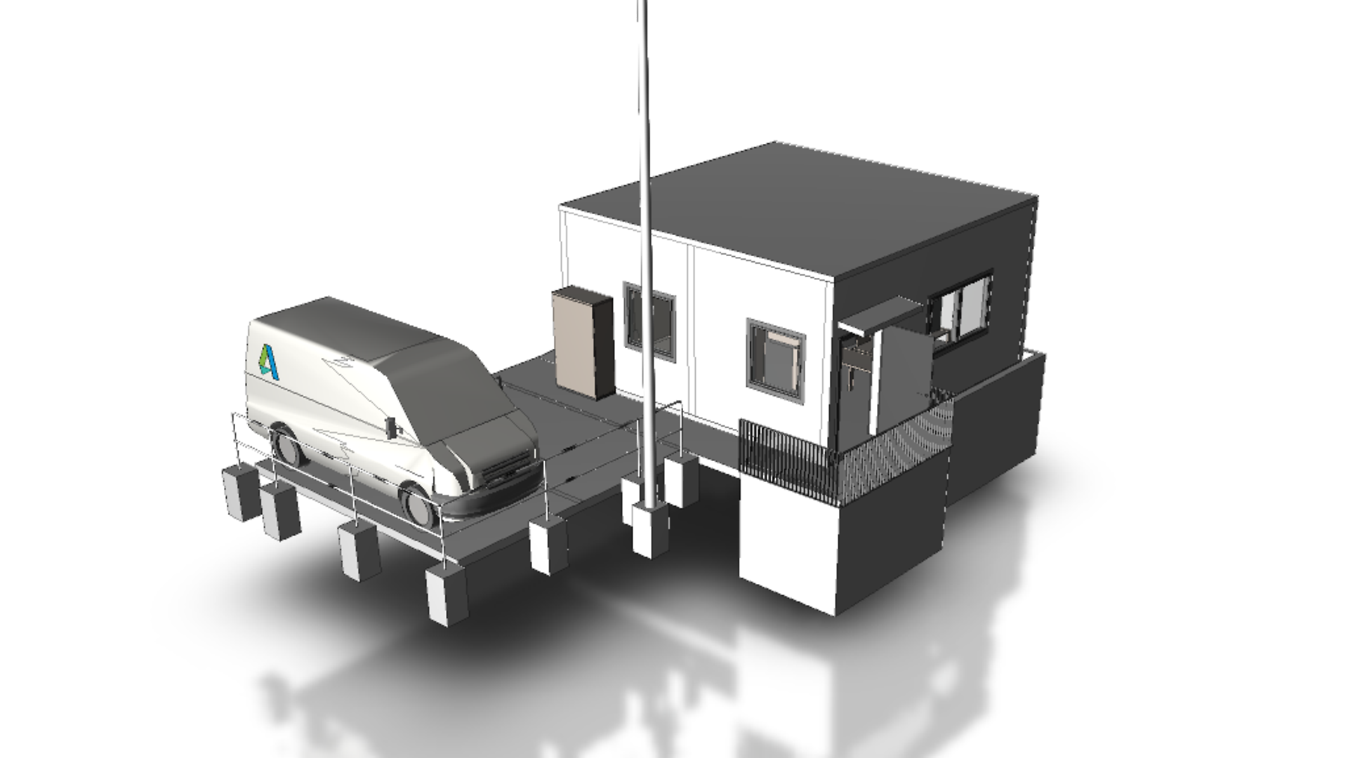 3D-Visualisieurng einer Gebäudeplanung
