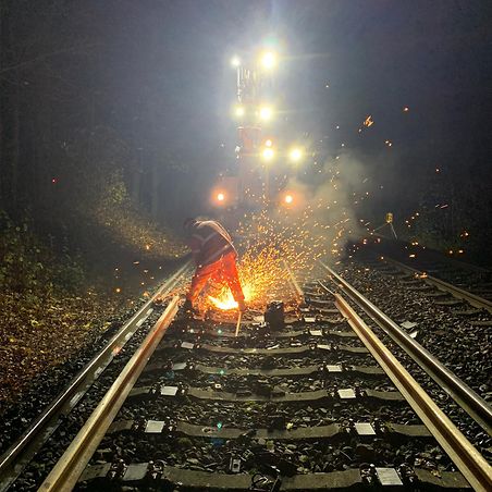 Schweißen in der Nacht