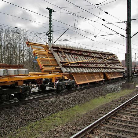 Transportwagen für Weichen