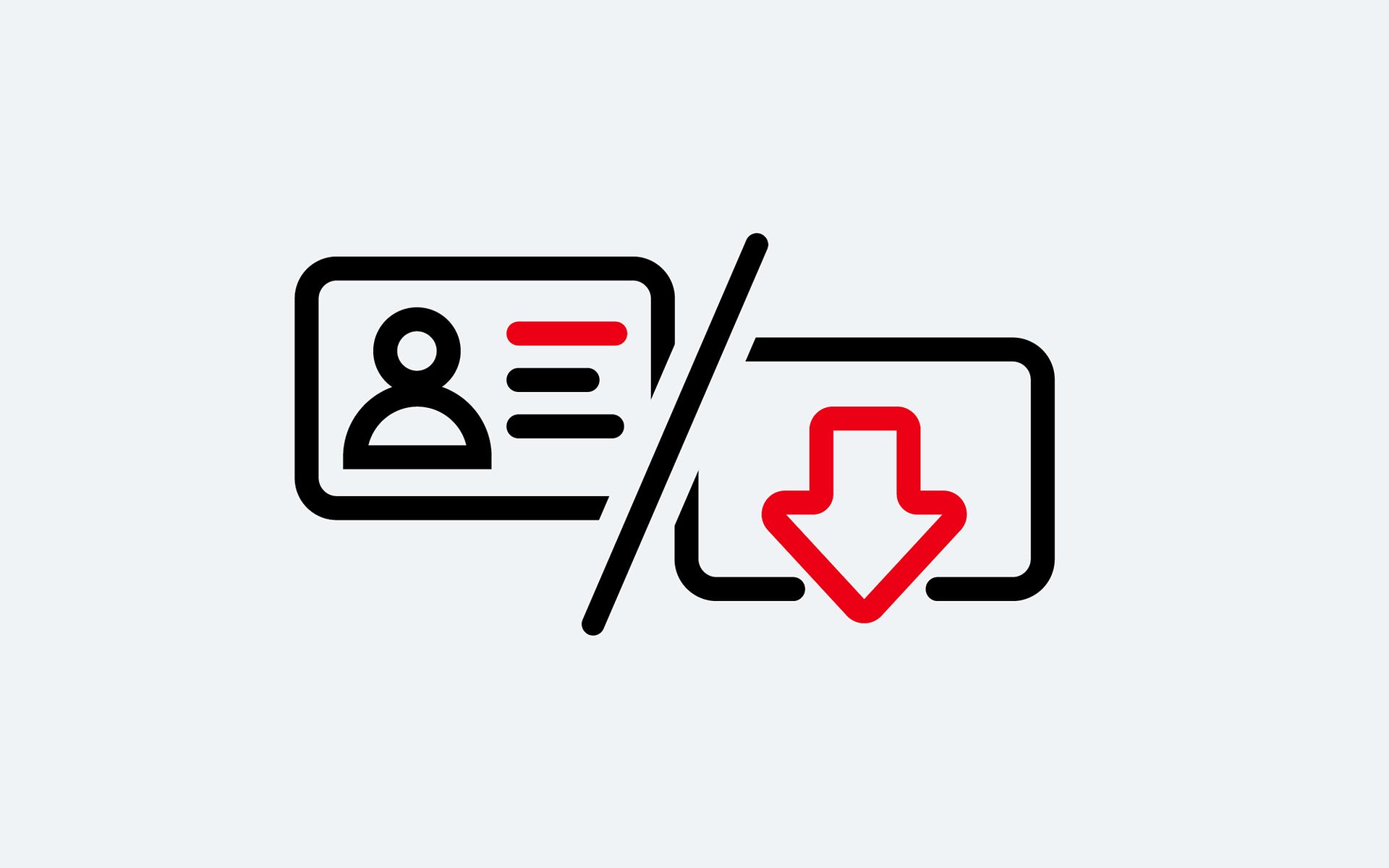 Downloadbutton mit Finger