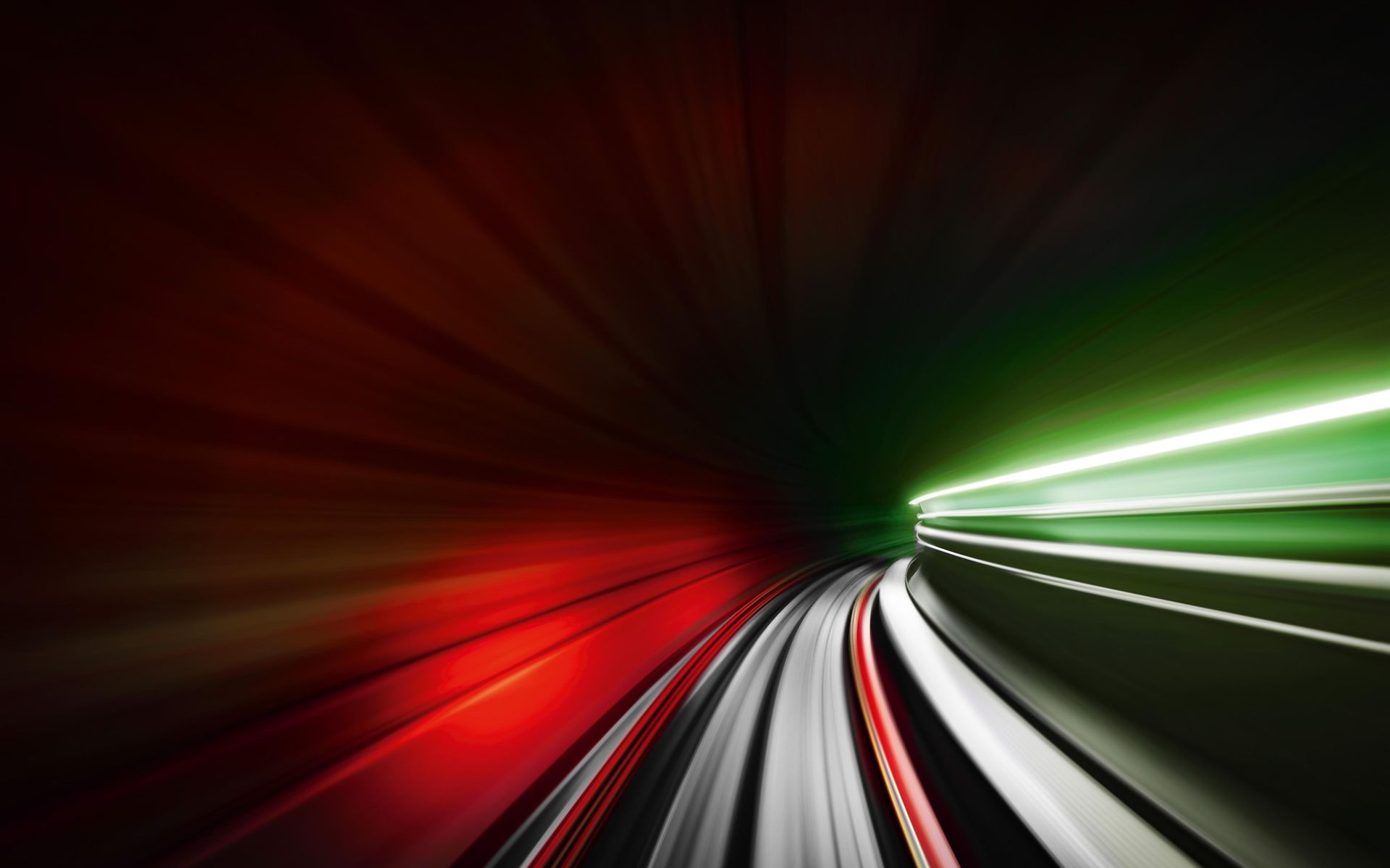 Abstract picture of a railway