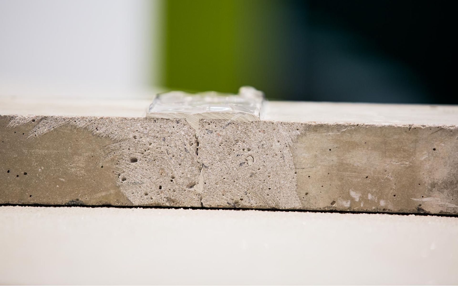 sanierte Betonschwelle 