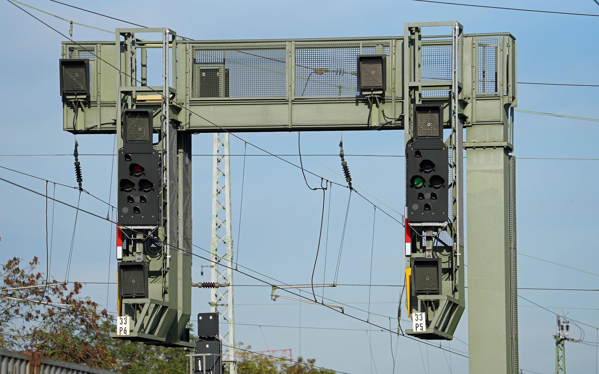 Signalausleger auf der Strecke