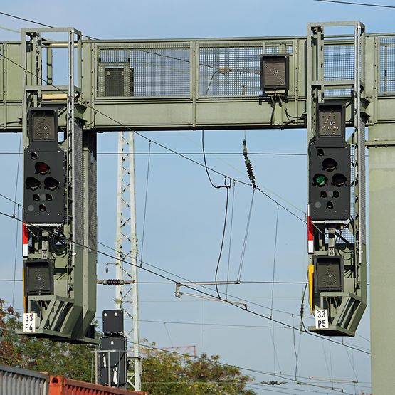 Signalausleger auf der Strecke