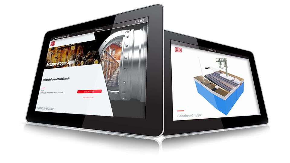 Source: DB Bahnbau Gruppe App Escape Room and BIM-App